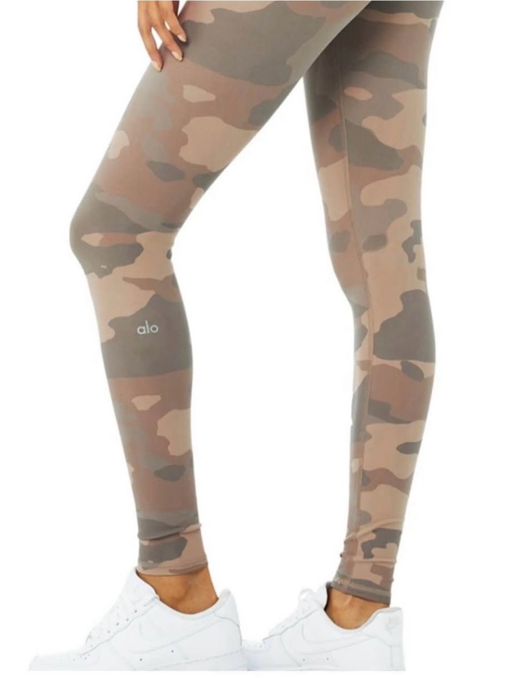 ALO Yoga Beige Camo High-Rise Leggings
